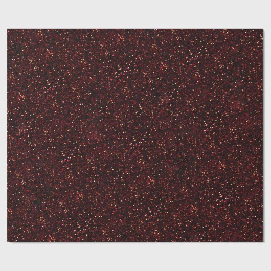 Dark Red Ruby Glitter Cadeaupapier (Vlak)
