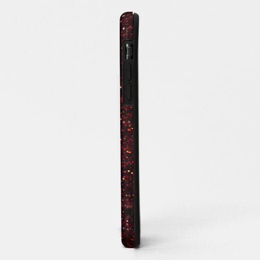 Dark Red Ruby Glitter Case-Mate iPhone Case (Achterkant/links)
