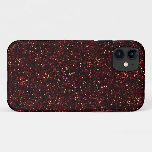 Dark Red Ruby Glitter Case-Mate iPhone Case (Achterkant (horizontaal))