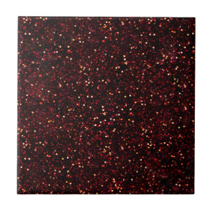 Dark Red Ruby Glitter Tegeltje