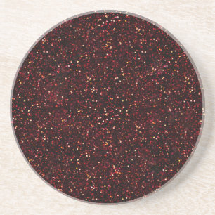 Dark Red Ruby Glitter Zandsteen Onderzetter
