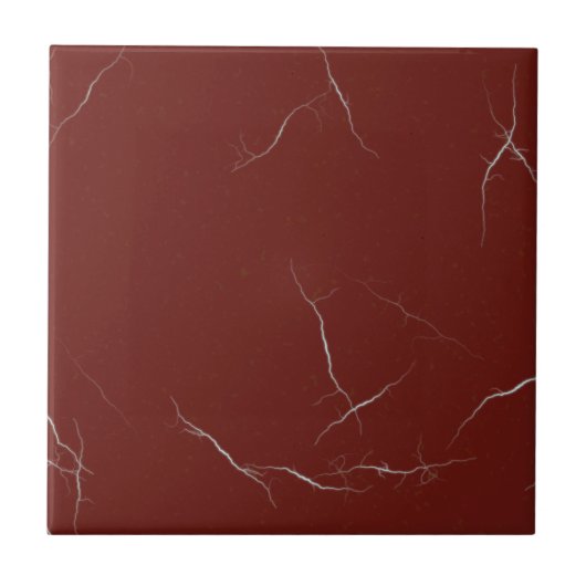 Dark Red Simulation Marble Tile Tegeltje (Voorkant)