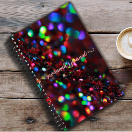 Dark Red Sparkling Journal Notitieboek