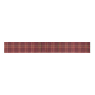 Dark Red Tartan Plaid Grosgrain Lint