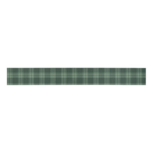 Dark Red Tartan Plaid Grosgrain Lint (Voorkant)