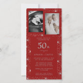 Dark Red Vintage Wedding Anniversary Flowers (Achterkant)