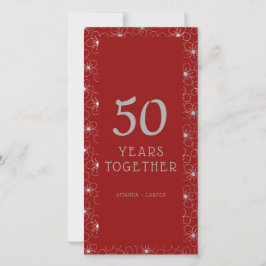 Dark Red Vintage Wedding Anniversary Flowers