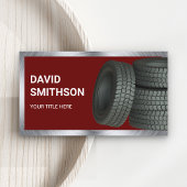 Dark Red Wheel Alignment Autobandenwinkel Visitekaartje