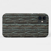 Dark Retro Birch Case-Mate iPhone Case (Achterkant (horizontaal))