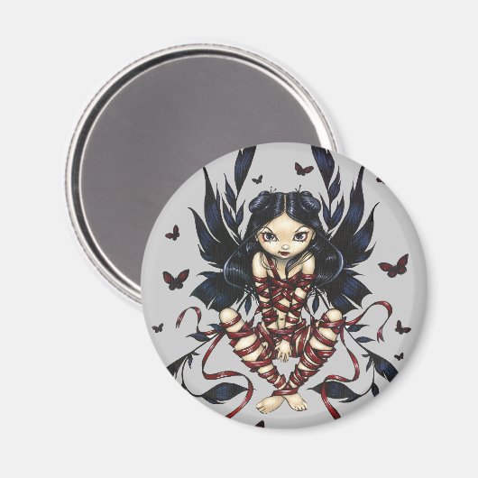 "Dark Ribbon Fairy" magneet (Voorkant / Achterkant)