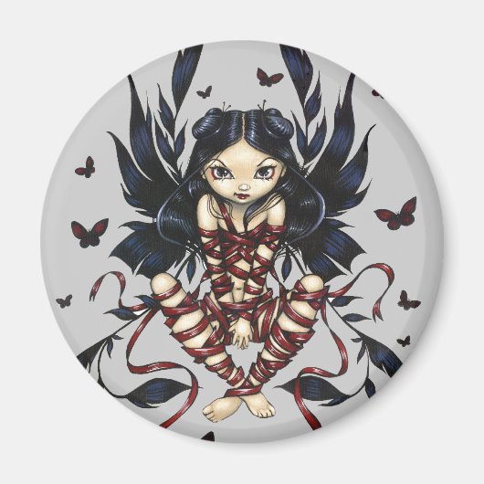 "Dark Ribbon Fairy" magneet (Voorkant)