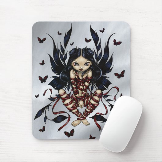 "Dark Ribbon Fairy" Mousepad Muismat (Met muis)
