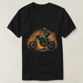 Dark Rider / skelet motorrijder T-shirt