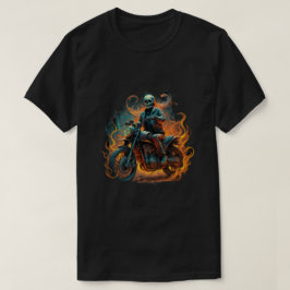 Dark Rider / skelet motorrijder T-shirt