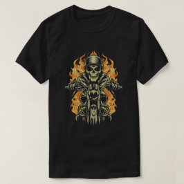 Dark Rider / skelet motorrijder T-shirt