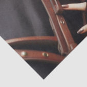 Dark Rider Steampunk Victoriaans Lady Decoupage Tissuepapier (Detail)