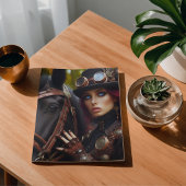 Dark Rider Steampunk Victoriaanse Dame Decoupage Tissuepapier