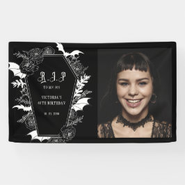 Dark RIP Thirties Gothic 40th Photo Birthday Spandoek