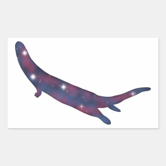 Dark River Otter Starscape Sticker (Voorkant)