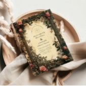 Dark Romance Art Nouveau bruiloft Kaart