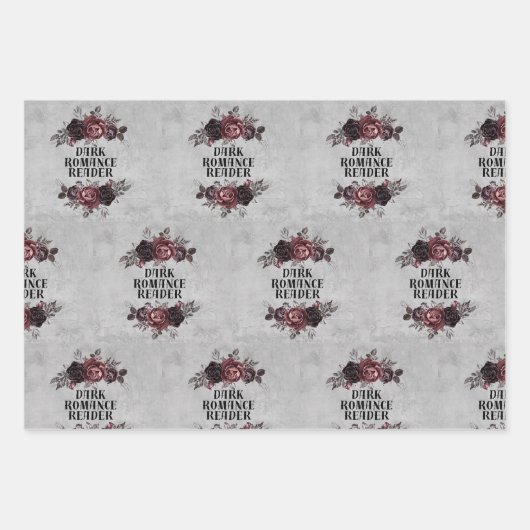Dark Romance Bookish Wrapping Paper (Voorkant 2)