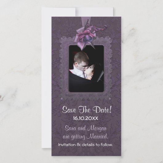 Dark Romance Bruiloft Save the Date (Voorkant)