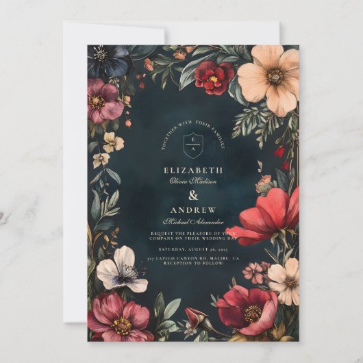 Dark Romance bruiloft thema Kaart