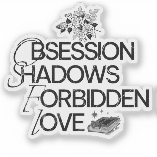 Dark Romance Reader Sticker (Voorkant)