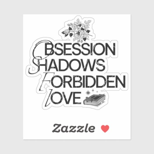Dark Romance Reader Sticker (Vel)