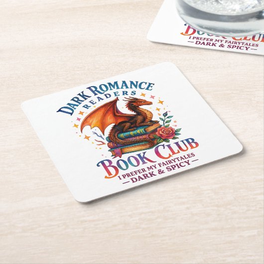 Dark Romance Readers... Kartonnen Onderzetters (Schuin)