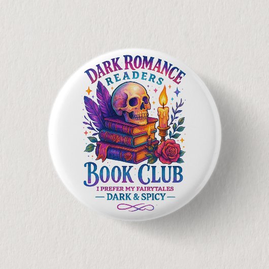 Dark Romance Readers... Ronde Button 3,2 Cm (Voorkant)