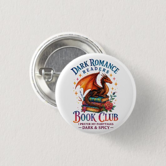 Dark Romance Readers... Ronde Button 3,2 Cm (Voorkant /achterkant)