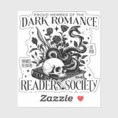 Dark Romance Readers Society Sticker (Vel)