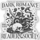 Dark Romance Readers Society Sticker (Voorkant)