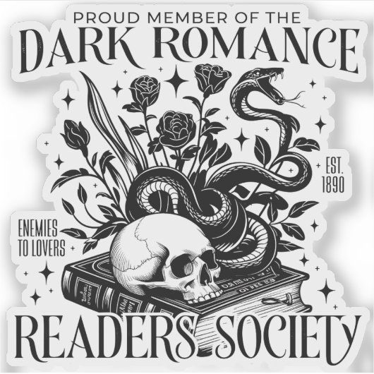 Dark Romance Readers Society Sticker (Voorkant)