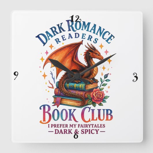 Dark Romance Readers... Vierkante Klok (Voorkant)