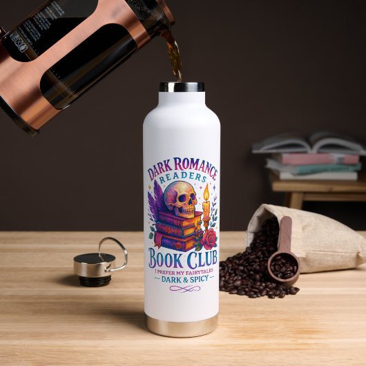 Dark Romance Readers... Waterfles (Koffie (Gedraaid)  )