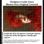 Dark Romance Red Lace Masked Woman CW7L Decoupage Tissuepapier