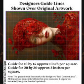 Dark Romance Red Lace Masked Woman CW7R Decoupage Tissuepapier