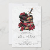 Dark Romance romantiek Bookish Vrijgezellenfeest Kaart (Voorkant)