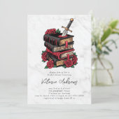 Dark Romance romantiek Bookish Vrijgezellenfeest Kaart (Staand voorkant)