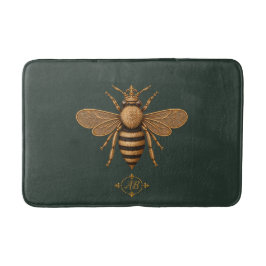 Dark Romance Royal Bee | Diep bosgroen Badmat