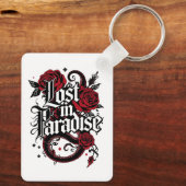 Dark Romance Tattoo Style Quote Sleutelhanger (Achterkant)