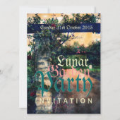 Dark Romance Tuin Feestuitnodigingen Kaart (Voorkant)