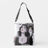 Dark Romance - Vampire Kiss Crossbody Tas (Achterkant)