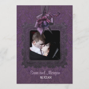 Dark Romance Wedding Kaart
