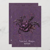 Dark Romance Wedding Kaart (Voorkant / Achterkant)