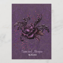 Dark Romance Wedding Kaart
