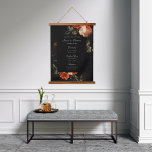 Dark Romantic Floral Dutch Masters Weddenschap Wel Hangend Wandkleed<br><div class="desc">Pas de tekst achtergrondkleur aan om uw gebeurtenis aan te passen. Elias van den Broeck schilderde bloemen met een dramatisch schilderig bloemetje met de Nederlandse Meester.</div>
