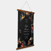 Dark Romantic Floral Dutch Masters Weddenschap Wel Hangend Wandkleed (Gebogen)